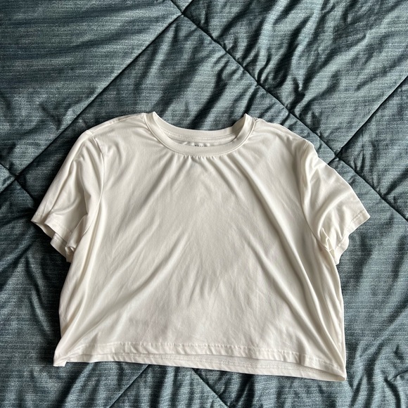 Basic white cropped tee - Picture 1 of 1